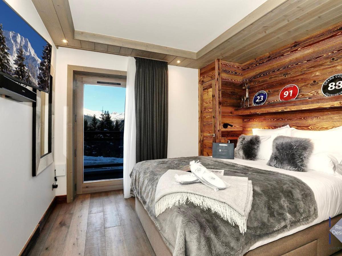 Chalet D'Exception Avec Sauna, Jacuzzi Et Vue Panoramique A Courchevel - Fr-1-664-12 빌라 외부 사진